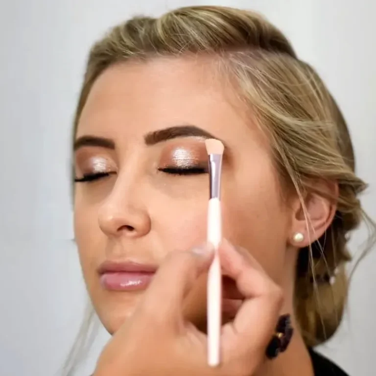 Professional makeup application at Unique Beauty & Style, Perth.